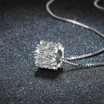 S925 Sterling Silver Moissanite Small Waist Pendant Necklace