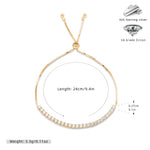 S925 Sterling Silver Diamond-Accented Bracelet