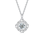 S925 Sterling Silver Moissanite Simple Heart Necklace