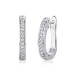 S925 Sterling Silver U-Shaped Moissanite Earrings