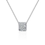 S925 Sterling Silver Moissanite Small Waist Pendant Necklace