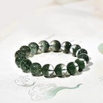 Natural Green Phantom Crystal Bracelet