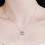 S925 Sterling Silver Moissanite Hexagram Pendant Necklace