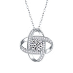 S925 Silver Moissanite Pendant Necklace
