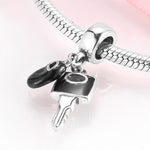 S925 Sterling Silver Key Creative Pendant