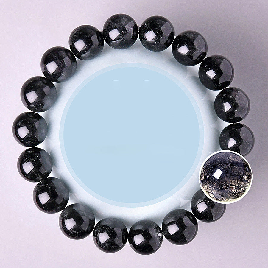 Natural Black Crystal Bracelet