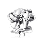 S925 Sterling Silver Surrounding Flower Bead Pendant