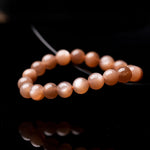 Natural Sunstone and Orange-Yellow Moonstone Bracelet