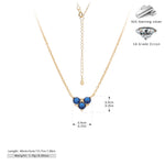 S925 Sterling Silver Niche Design Zirconia Necklace