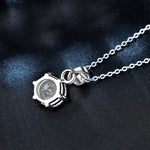 S925 Sterling Silver Moissanite Six Claw Pendant Necklace