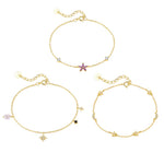 S925 Sterling Silver Bracelet Set with Zirconia