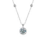 S925 Sterling Silver Moissanite Star Rock Candy Necklace