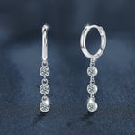 Moissanite Tassel Earrings – 925 Sterling Silver