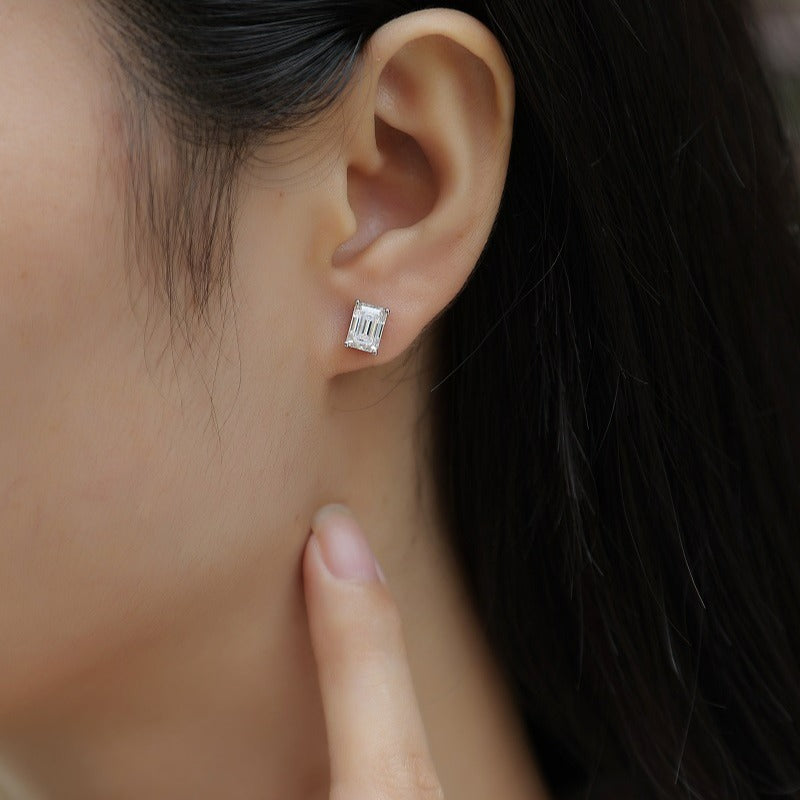 S925 Sterling Silver Moissanite Earrings