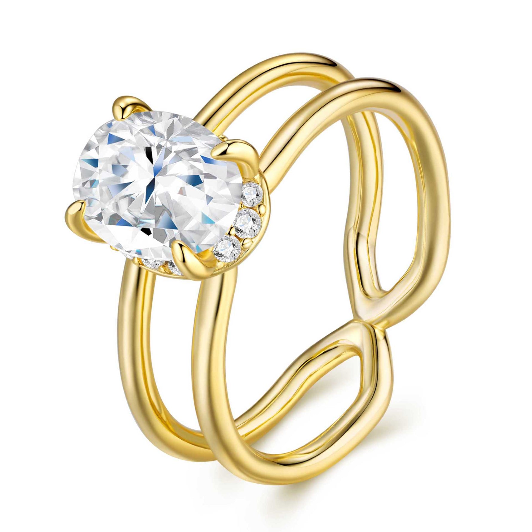 S925 Silver "New Chinese Style" Traditional-Craft Moissanite Ring