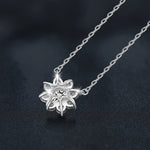 S925 Sterling Silver Moissanite Eight Awn Star Necklace