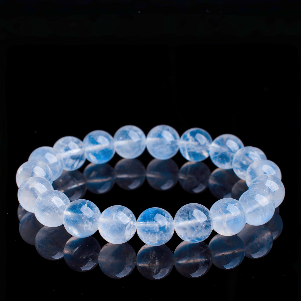 Natural Creamy-Body Blue Moonstone Bracelet