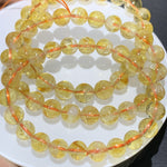Natural Yellow Rutilated Quartz Tower-Point Bracelet