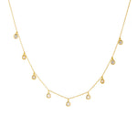 S925 Sterling Silver Starry Dot Zircon Pendant Necklace
