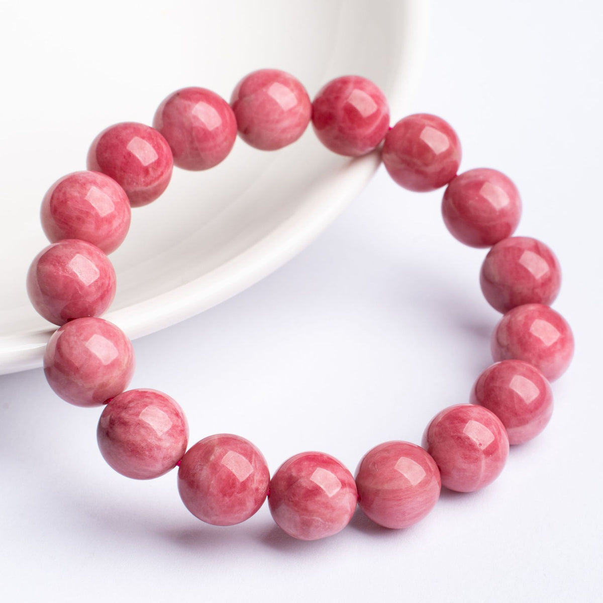 Natural Rhodonite Beaded Bracelet