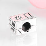 S925 Sterling Silver Mini Music Walkman Shape Pendant