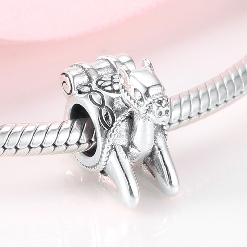 S925 Sterling Silver Camel Bead Pendant