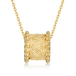 S925 Sterling Silver Slim Waist Wheat Ear Necklace