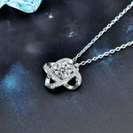 S925 Sterling Silver Moissanite Four-Leaf Clover Pendant Necklace