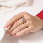 S925 Silver Icy Moissanite Ring