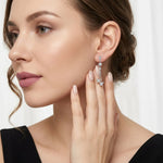 S925 Silver Long Moissanite Stud Earrings