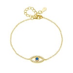 S925 Sterling Silver Zircon Devil's Eye Bracelet