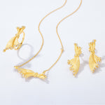 S925 Sterling Silver Gold Plated Dress Pendant Necklace
