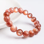 Natural Pink Lepidolite Crystal Bracelet