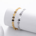 S925 Sterling Silver Disc Bracelet