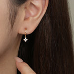 S925 Sterling Silver Earrings Set with Zirconia(Single unit)