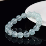 Natural Fluorite Bracelet with Rabbit-Hair-Like Inclusions