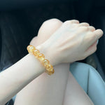 Natural Citrine and Lemon Citrine Bracelet