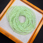 Natural Prehnite Three-Wrap Bracelet