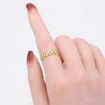 European and American retro S925 sterling silver chain ring, versatile, trendy, fashionable hip-hop style watch strap ring