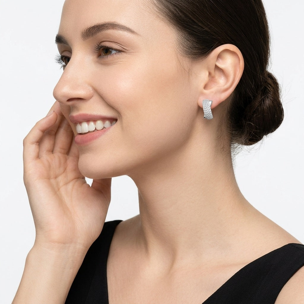 S925 Silver Moissanite Earrings