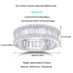 S925 Silver Musical Note Moissanite Ring