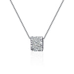S925 Sterling Silver Moissanite Small Waist Pendant Necklace