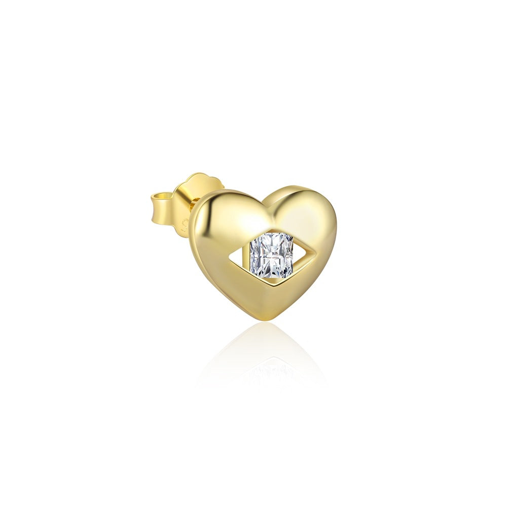 S925 Sterling Silver Micro-set Zircon Stud Earrings
