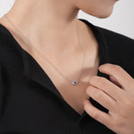 s925 Sterling Silver and Zircon Necklace