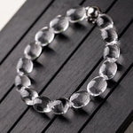 Natural Brazilian Old-Mine White Crystal Bracelet