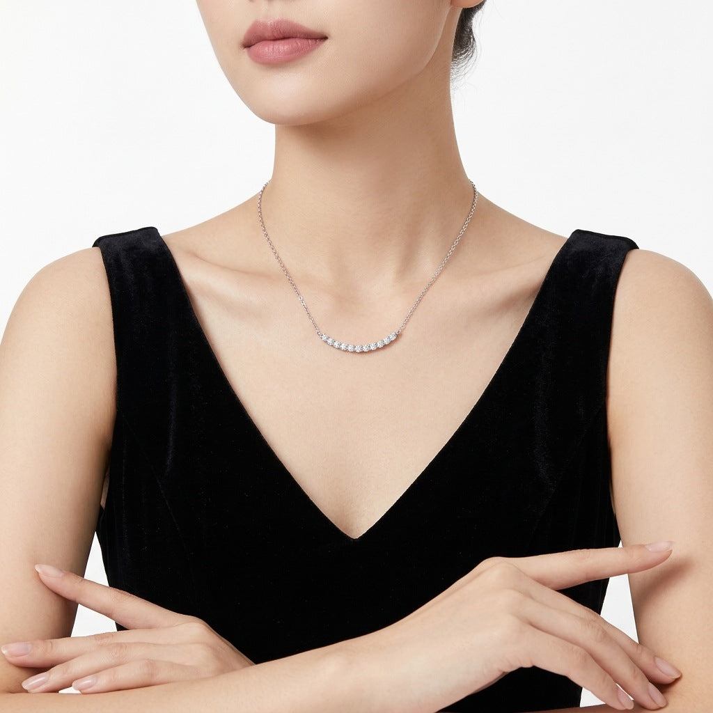 S925 Silver Moissanite Necklace