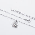 S925 Sterling Silver Fashionable Versatile Zirconia Necklace for Bags