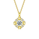 S925 Sterling Silver Moissanite Simple Heart Necklace
