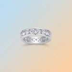 S925 Silver Moissanite Full-Eternity Ring