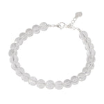 S925 sterling silver white crystal bracelet
